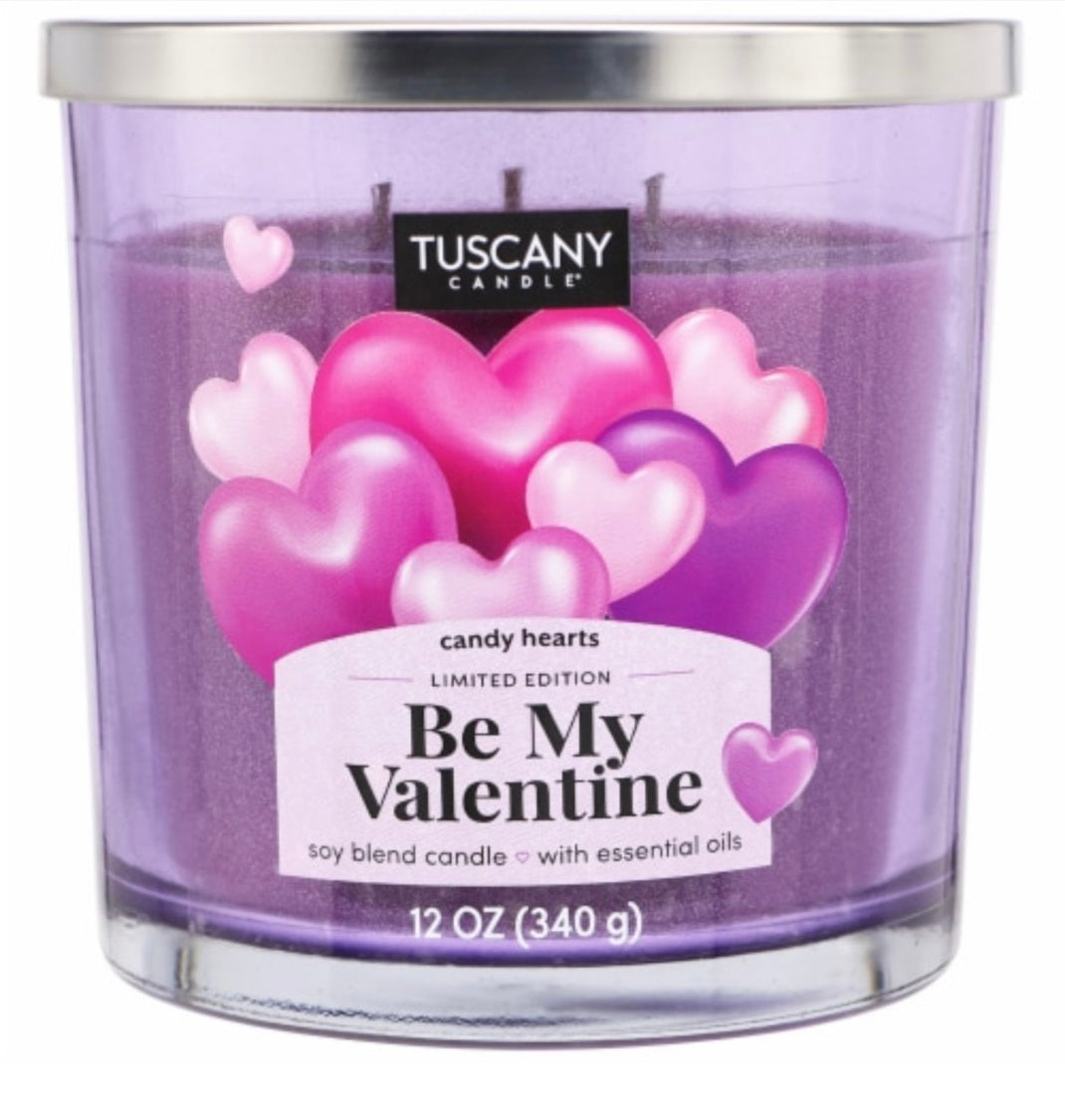 Tuscany Valentine's Limited Edition Be My Valentine 12 Ounce Jar Candle