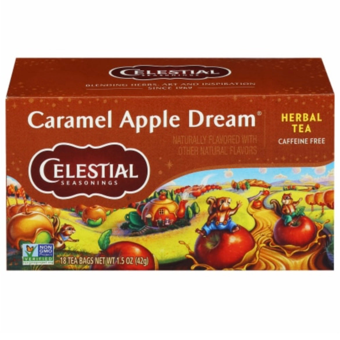 Celestial Seasonings Caramel Apple Dream Herbal Tea 18 Tea Bags