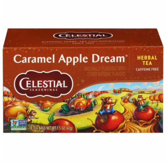 Celestial Seasonings Caramel Apple Dream Herbal Tea 18 Tea Bags