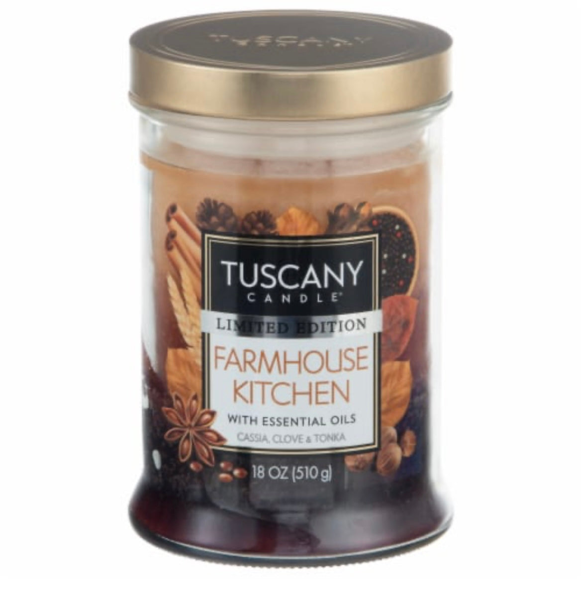 Tuscany Autumn Limited Edition Farmhouse Kitchen 18 Ounce Jar Candle