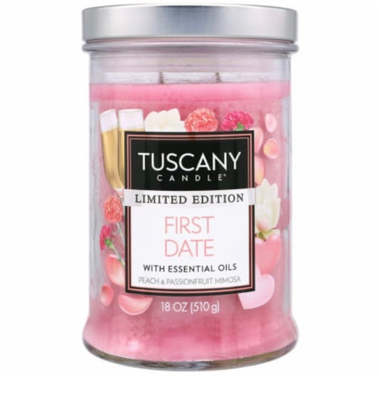 Tuscany Valentine's Limited Edition First Date 18 Ounce Jar Candle