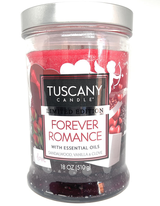 Tuscany Valentine's Limited Edition Forever Romance 18 Ounce Jar Candle