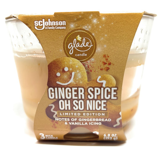 Glade Limited Edition Ginger Spice Oh So Nice Candle 6.8 Oz