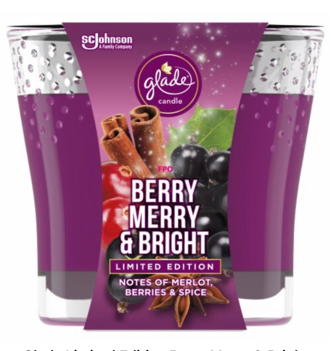 Glade Limited Edition Berry Merry & Bright Candle 3.4 oz