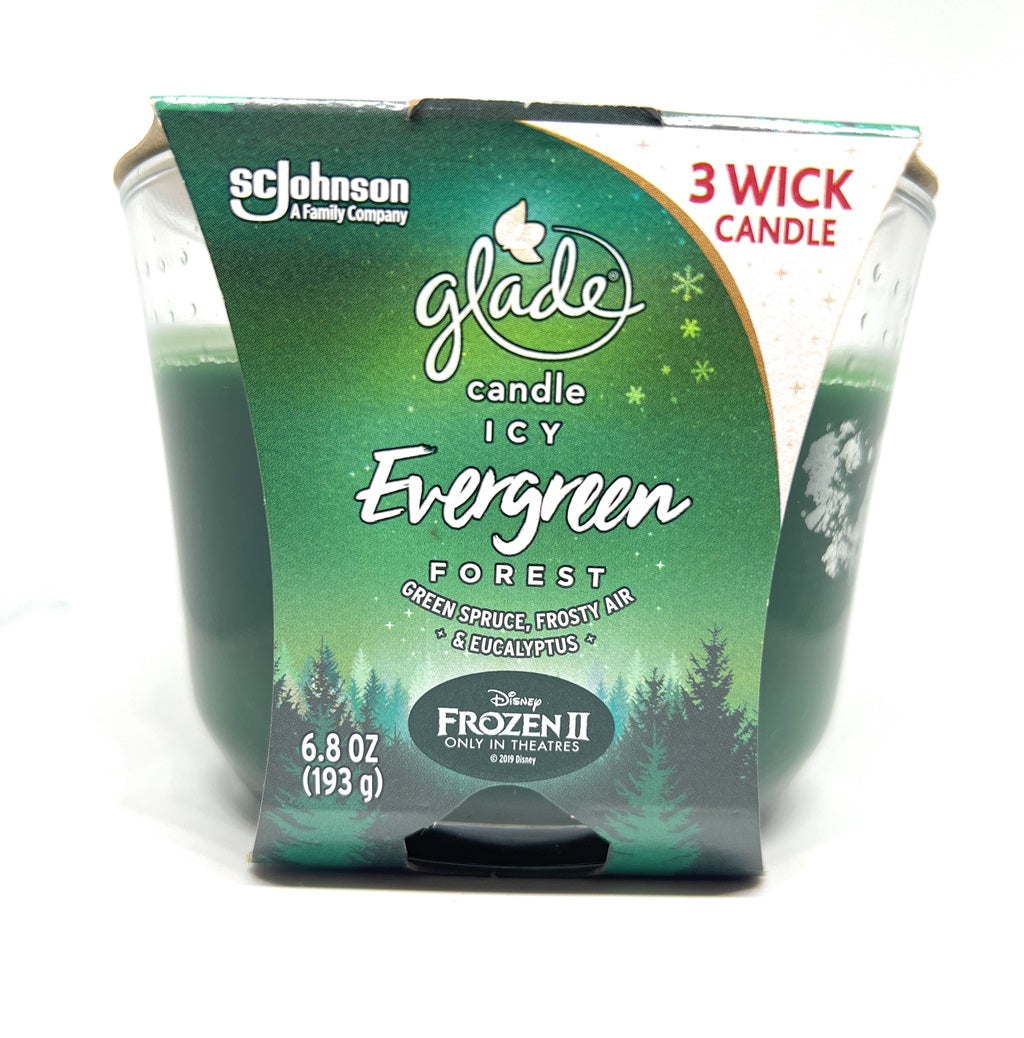 Glade Icy Evergreen Forest Candle 6.8 Oz