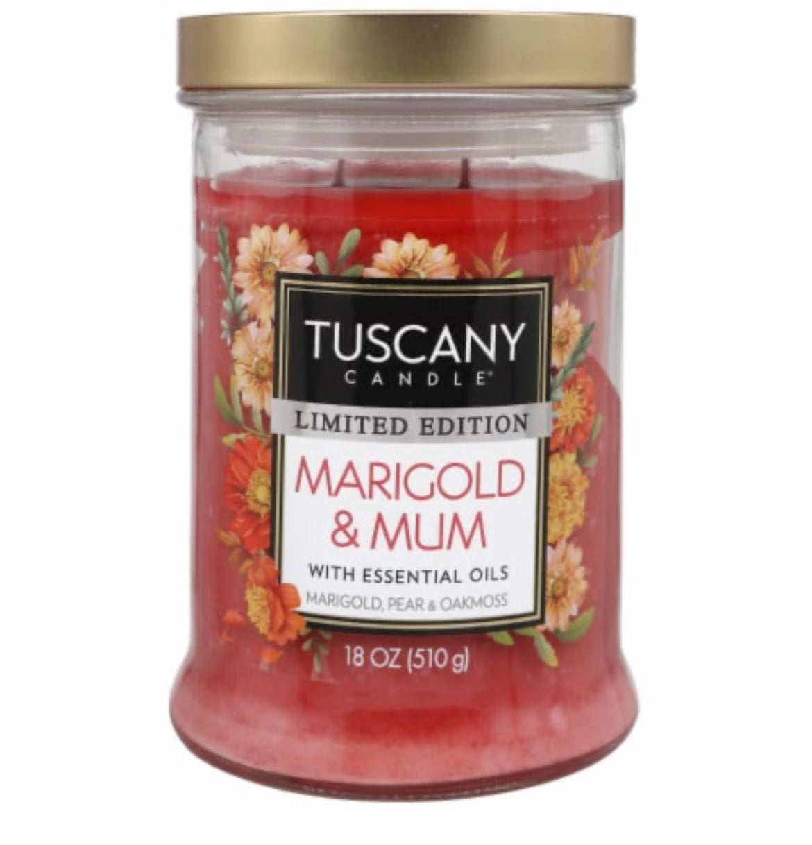 Tuscany Autumn Limited Edition Marigold & Mum 18 Ounce Jar Candle