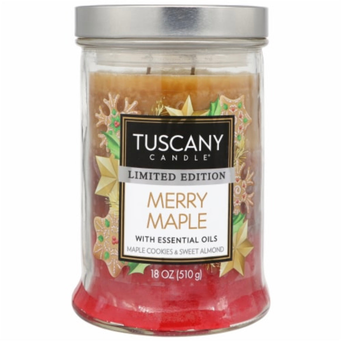 Tuscany Holiday Limited Edition Merry Maple 18 Ounce Jar Candle