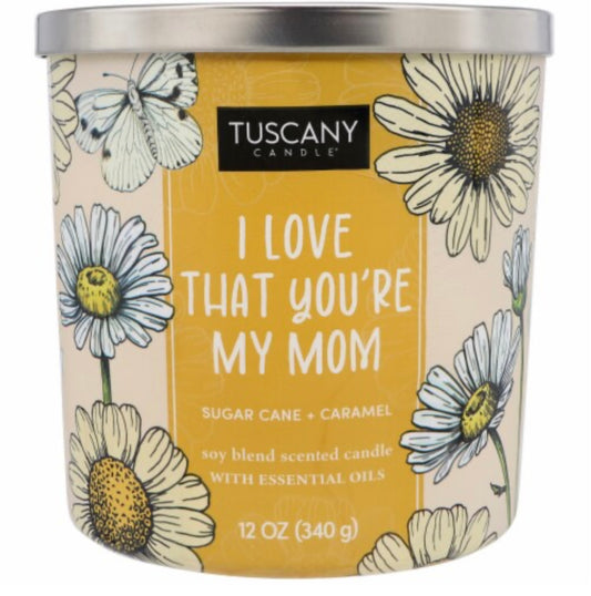 Tuscany "I Love That You're My Mom" 12 Ounce Jar Candle