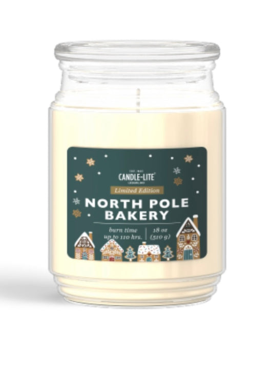 Candle-Lite Limited Edition North Pole Bakely 18 Ounce Jar Candle
