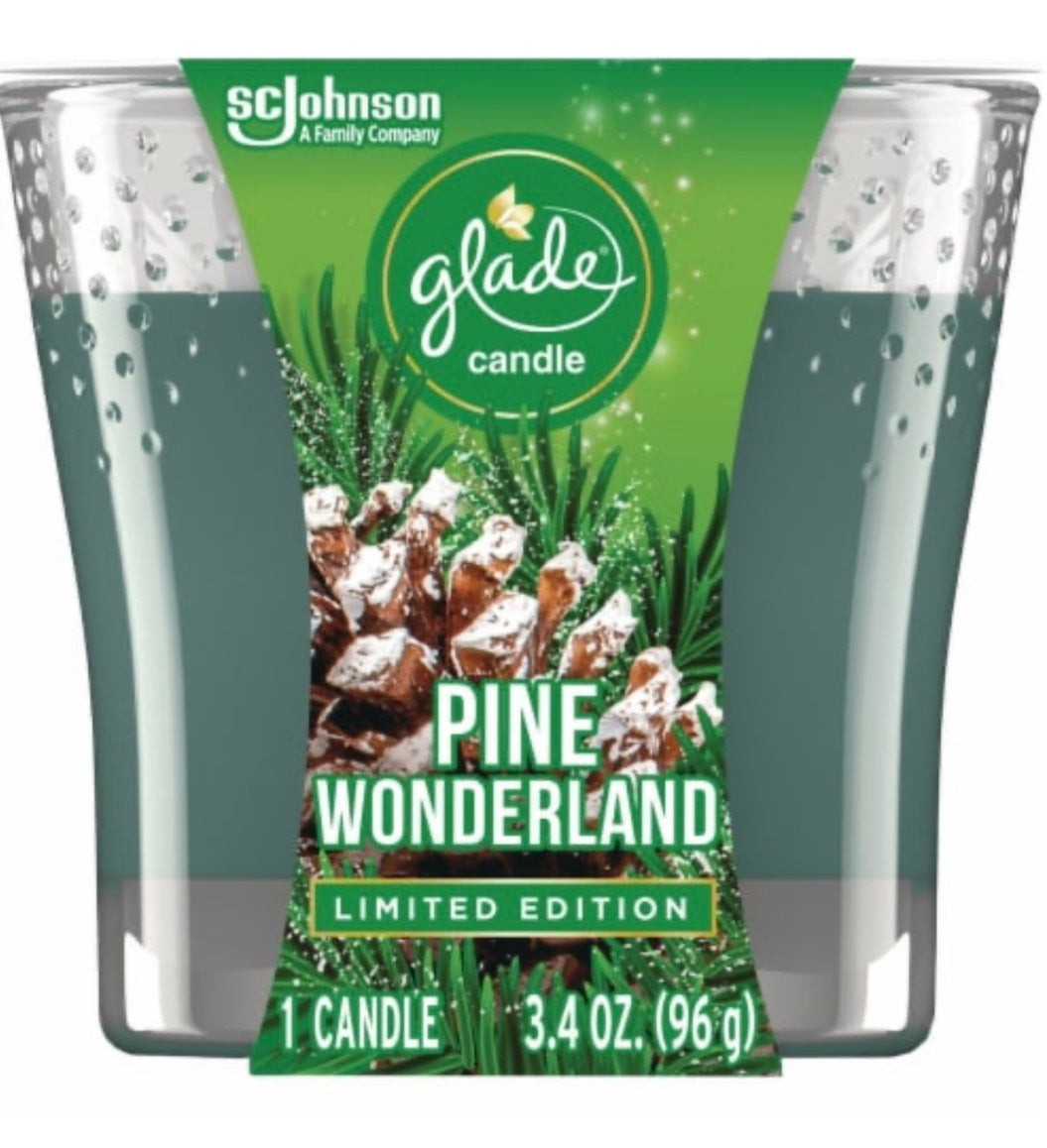 Glade Limited Edition Pine Wonderland Candle 3.4 oz