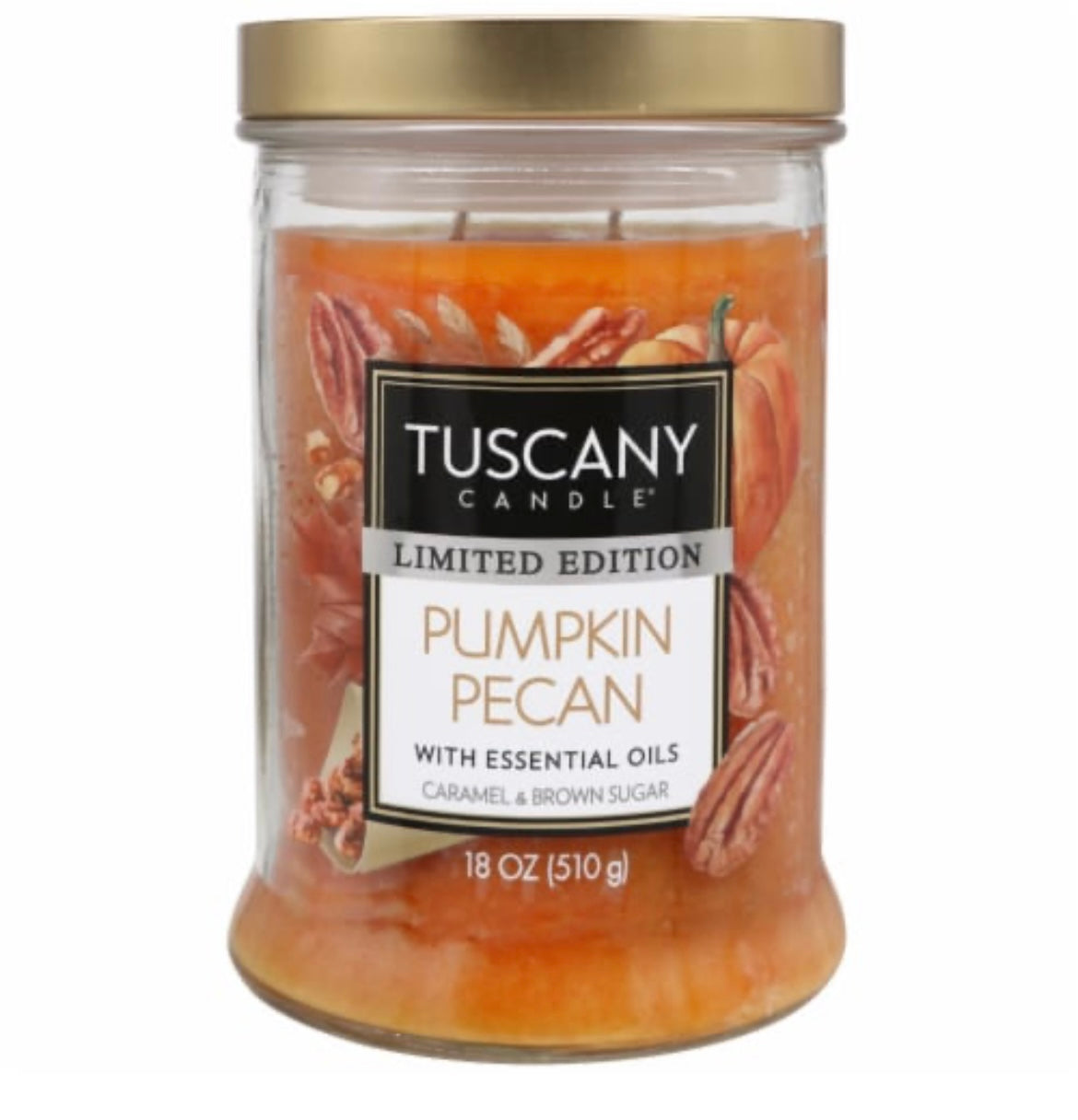 Tuscany Autumn Limited Edition Pumpkin Pecan 18 Ounce Jar Candle