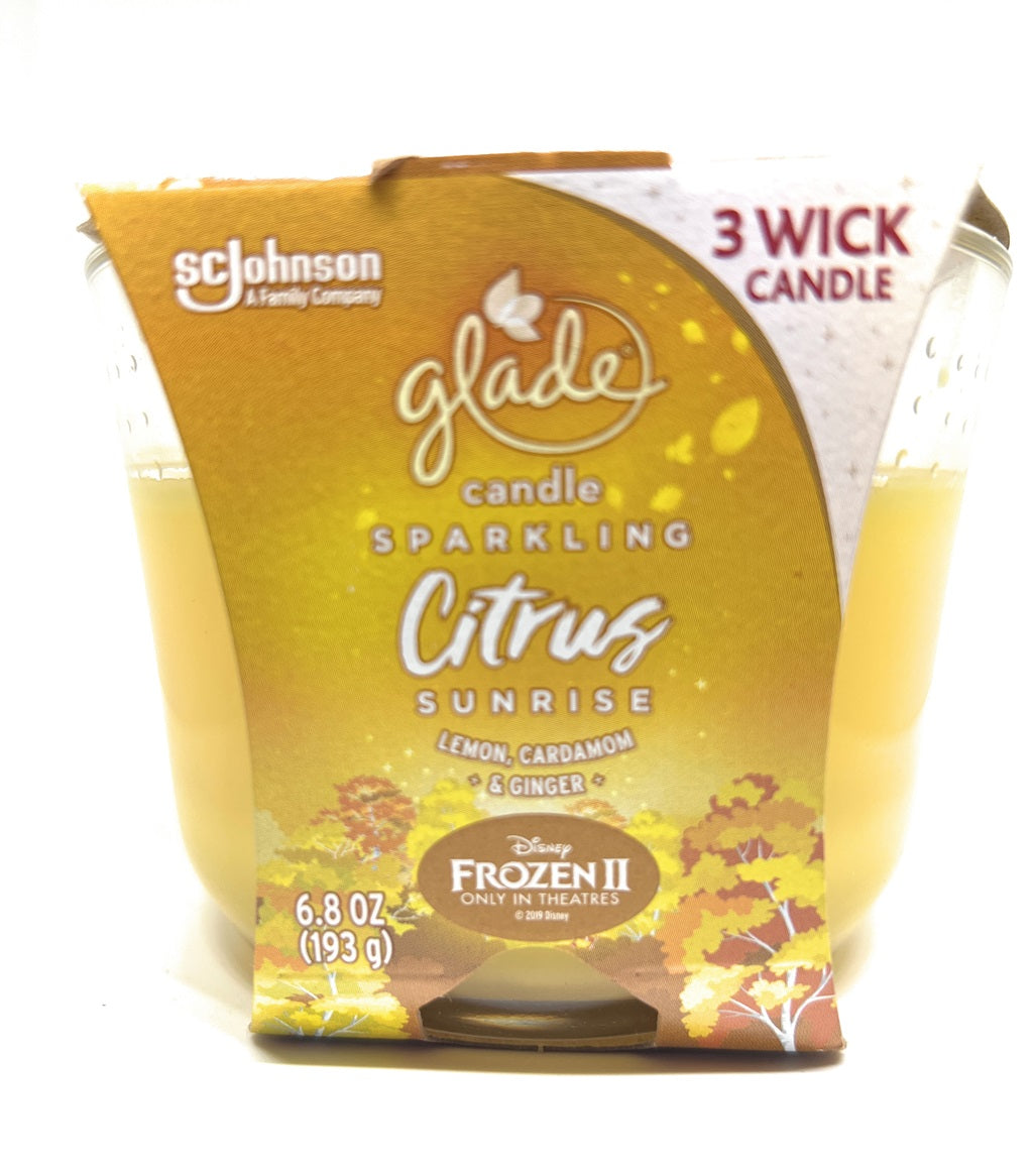 Glade Sparkling Citrus Sunrise Candle 6.8 Oz