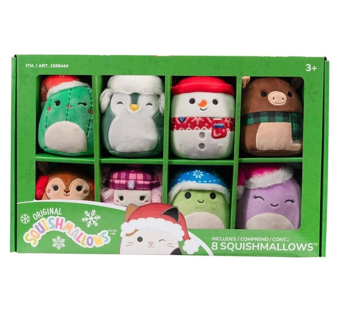 Squishmallows 4" Ornament Plush 8-Pack Assorted (Winter)