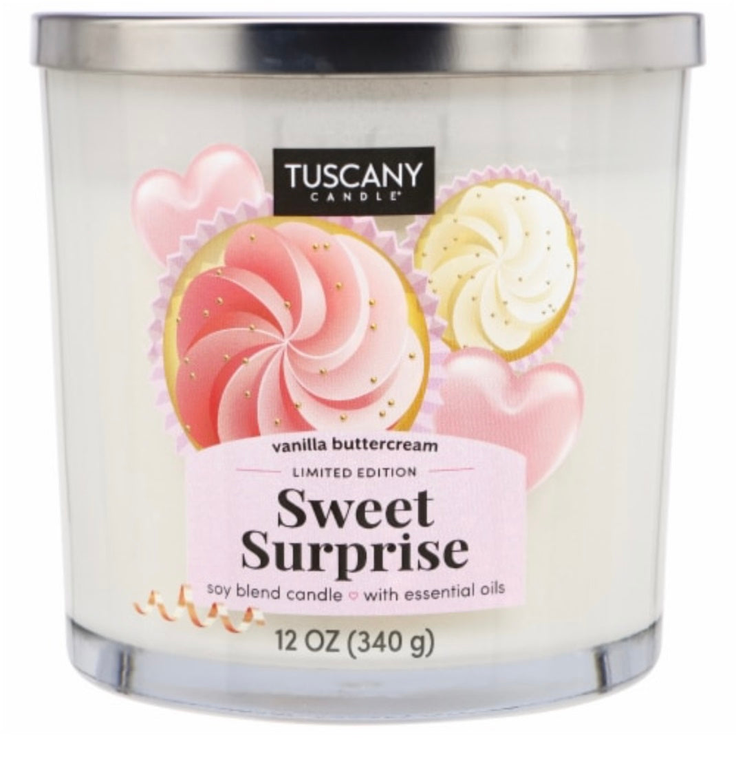 Tuscany Valentine's Limited Edition Sweet Surprise 12 Ounce Jar Candle