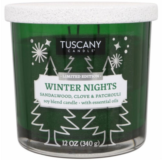 Tuscany Holiday Limited Edition Winter Night 12 Ounce Jar Candle