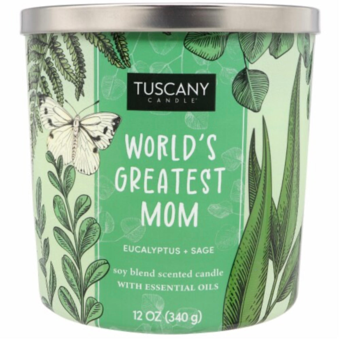 Tuscany "World's Greatest Mom" 12 Ounce Jar Candle