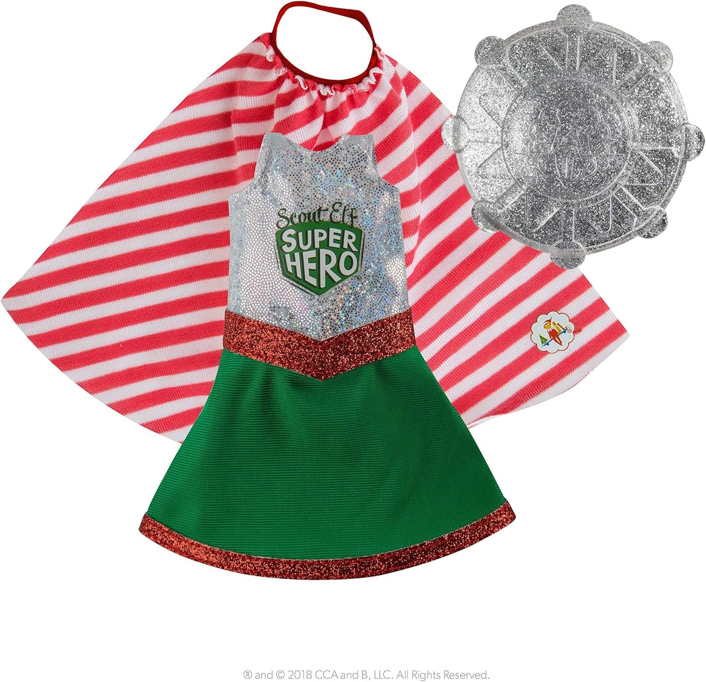 The Elf On The Shelf A Christmas Tradition Claus Couture Collection: Scout Elf Superhero Girl